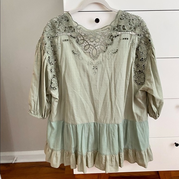 Free People Eyelet Blouse - Picture 2 of 3